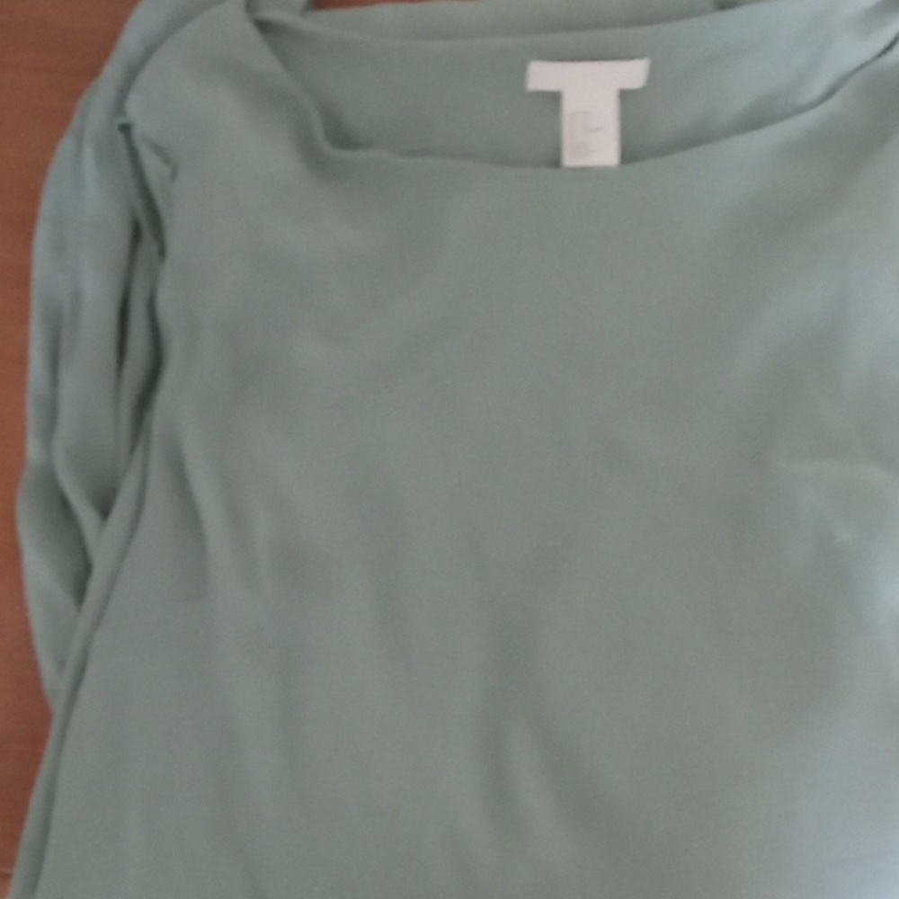 H&M blouse teal